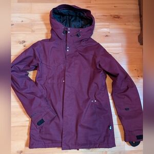 Women's Maroon Ski Jacket